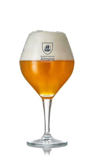 Het glas van Stadsbrouwerij Almere